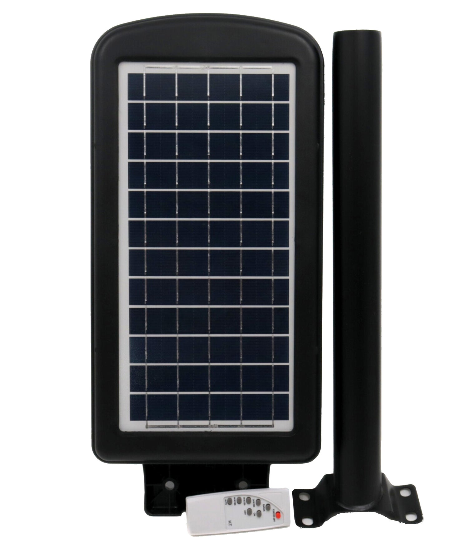 Lampa Solarna Uliczna LED Latarnia z Uchwytem i Pilotem Panel Solarny Czujnik ruchu