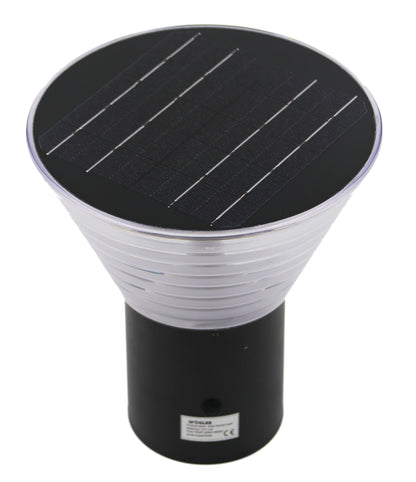 Kinkiet Ogrodowy Solarny LED 4,5W 495lm 3200K - 6500K CCT IP65 Lampa Elewacyjna Antracyt Szkło