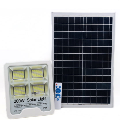 Lampa Solarna LED Panel Solarny Pilot IP66 Naświetlacz Sensor Zmierzchu
